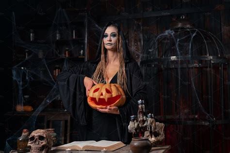 Cursed halloween sorcery performance